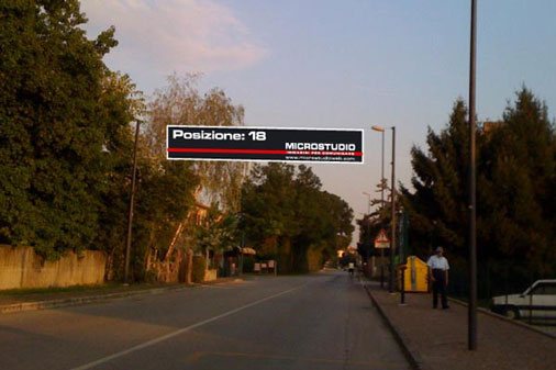 Striscione pubblicitario Treviso - Viale S. Antonino Treviso, palo 18