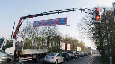 Installation and Design of road banners