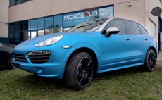 Car Wrapping Treviso - Porsche Cayenne Blu e Titanio