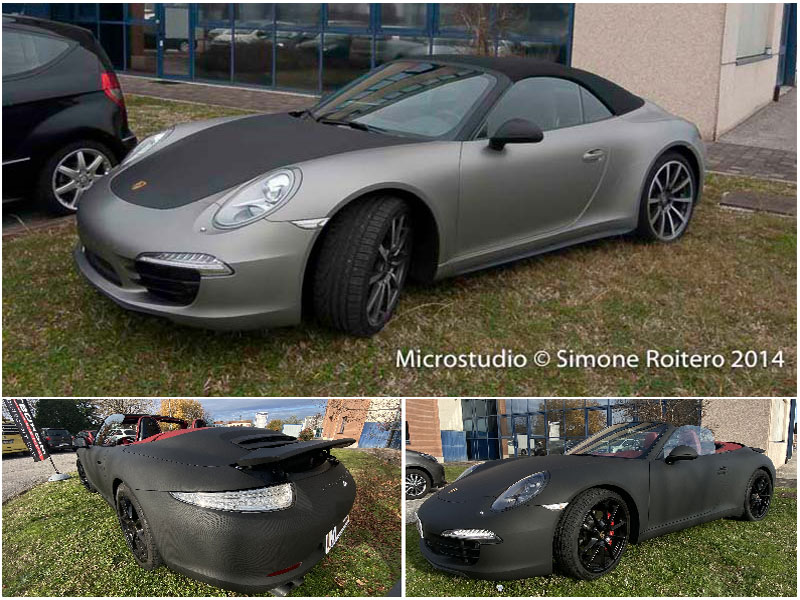 Car wrapping Porsche 911 Carrera 4 adesivo 3M 2080