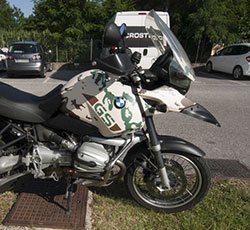 moto wrapping bmw gs