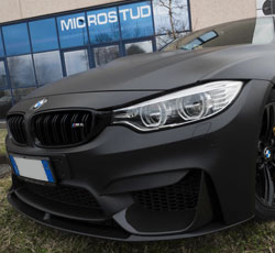 bmw m4 wrapping nero opaco Treviso