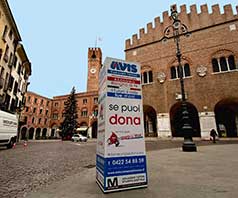 Noleggio Totem pubblicitario Piazza Dei Signori Treviso