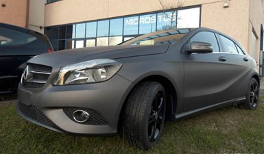 wrapping mercedes classe A grigio opacoMercedes Classe A - Matte Metallic Charcoal