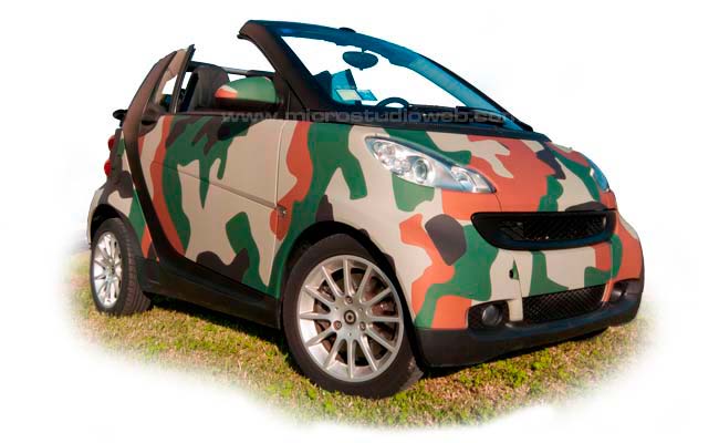 Automobile. Camouflage, mat… le covering rend votre voiture unique