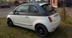 Laterale sinistro Fiat 500 Jeans / Black limited edition