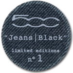 Logo personalizzazione Fiat 500 Jeans / Black