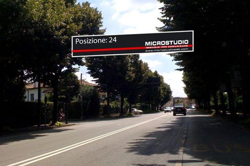 Striscione pubblicitario Treviso - Viale XXIV Maggio Treviso, palo 24