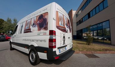 Van with digital printing