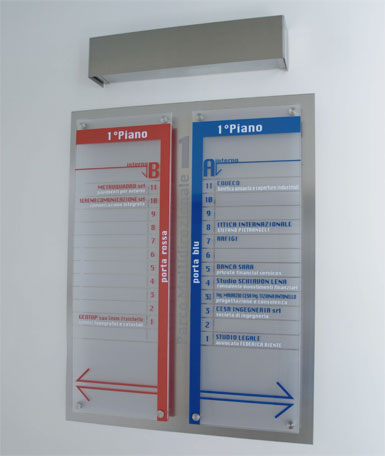 Office directional sign