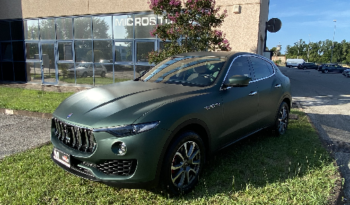 Car Wrapping | Maserati Levante | Film Wrapping Mate Green 3m 2080 