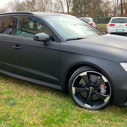 wrapping Audi A3 RS3 nero opaco