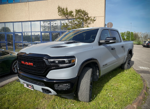 Dodge Ram Wrapping Grey