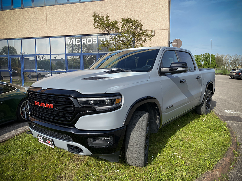 Dodge Ram Wrapping Grey