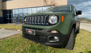 Jeep Wrangler car wrapping 3M M26 Matte Military Green a Treviso