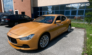 Wrapping Auto Oro Glitterato Treviso
